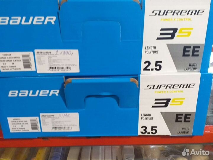 Коньки хокк.bauer 3s jr2.5.ee новые 34.5русск
