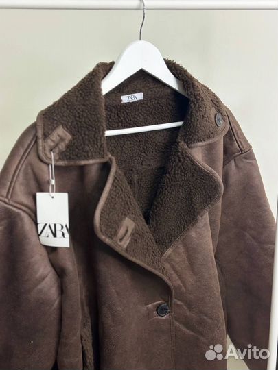 Дубленка zara, размер L