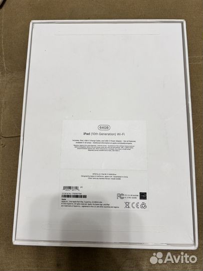 Коробка iPad 10