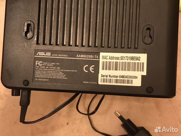 Adsl-роутер asus AAM6020BI