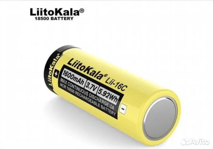 Аккумулятор Liitokala Lii-16C Li-Ion 3.7V 3А 18500