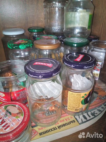 Банки стеклянные 0,72л и 0,5л