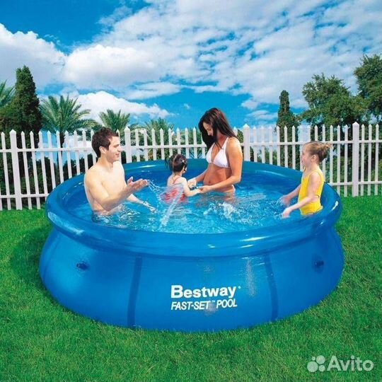 Бассейн intex надувной 188х46см Новый