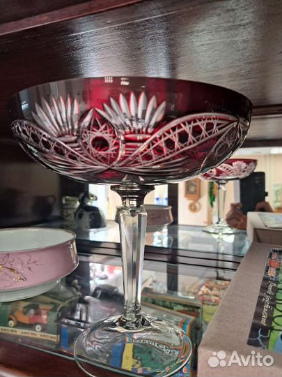 Вазы стекло цветное Чехия/ссср