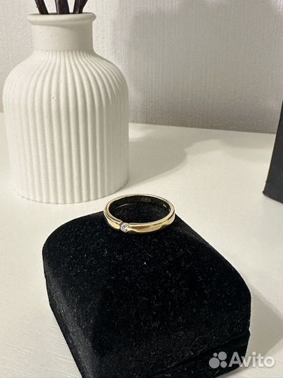 Кольцо с бриллиантом 585 проба золота