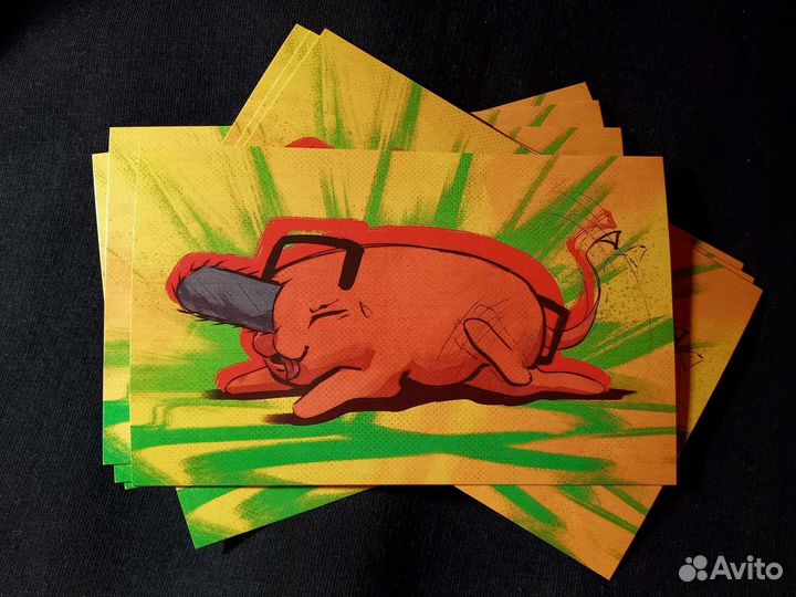 Открытка Почита (человек-бензопила)