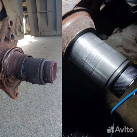 Восстановление резьб и посадок на осях без снятия