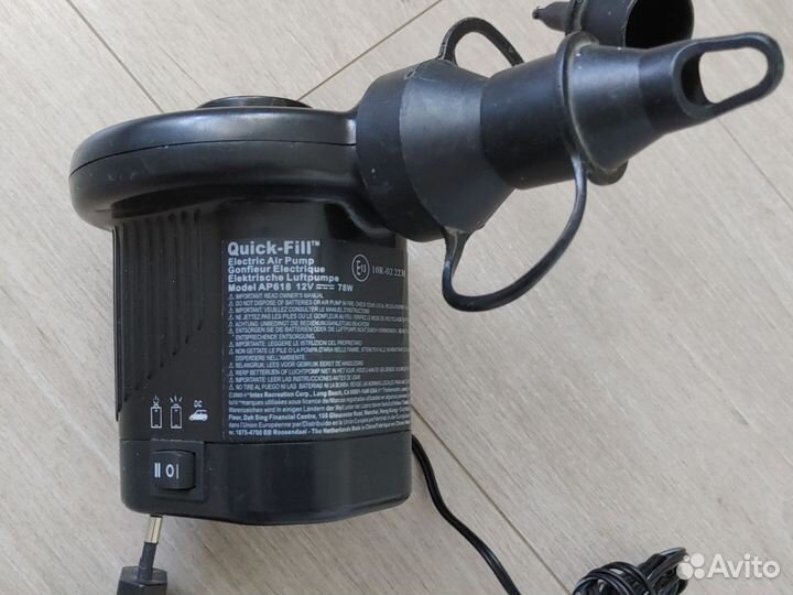 Насос для матрасов intex quick-fill 12v