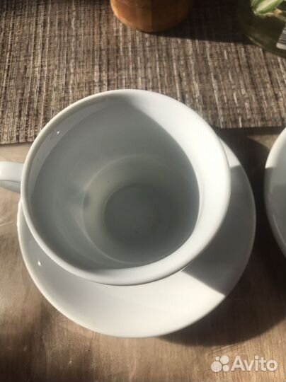 Две чайные пары фарфор на День влюбленных