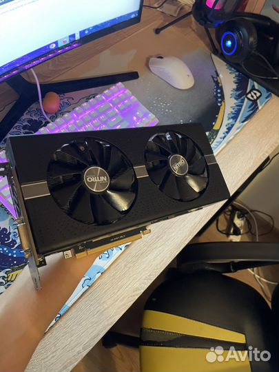 Видеокарта rx 580 sapphire nitro + 4gb