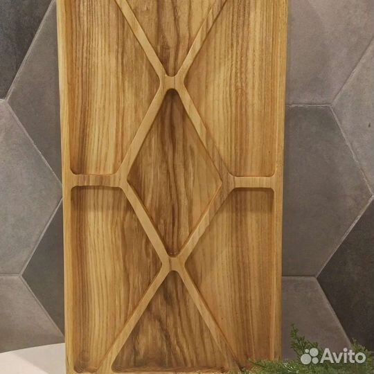 Большой поднос менажница из массива