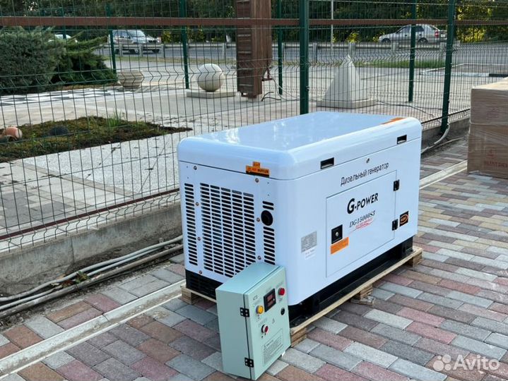 Дизельный генератор 13 kW g-power однофазный водян