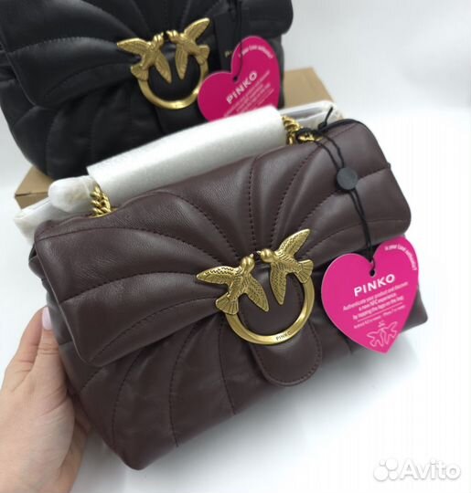 Сумка Pinko натуральная кожа 2 цвета