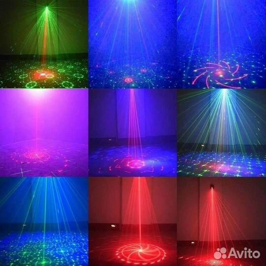 Светомузыка мини-лезерный проект Super Dj Light