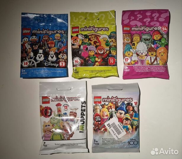 Lego minifigures разных серий
