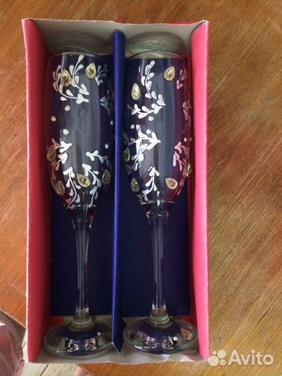 Бокалы для новобрачных- стекло