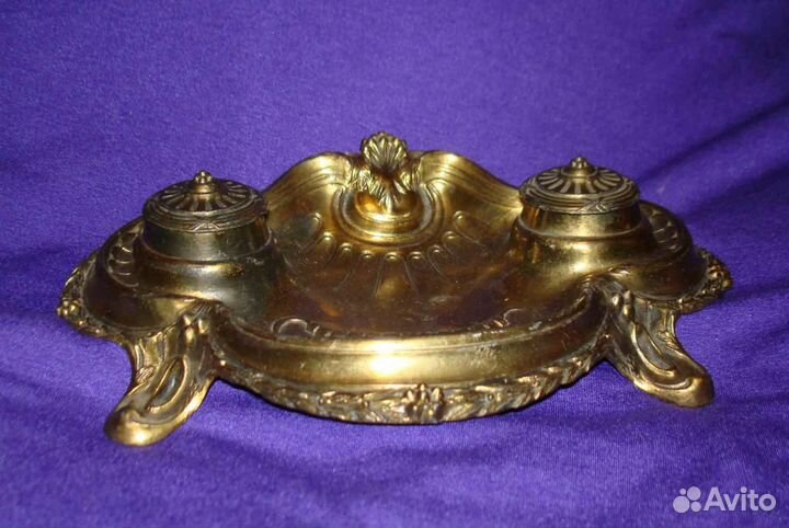 Старинная чернильница письменный прибор Франция