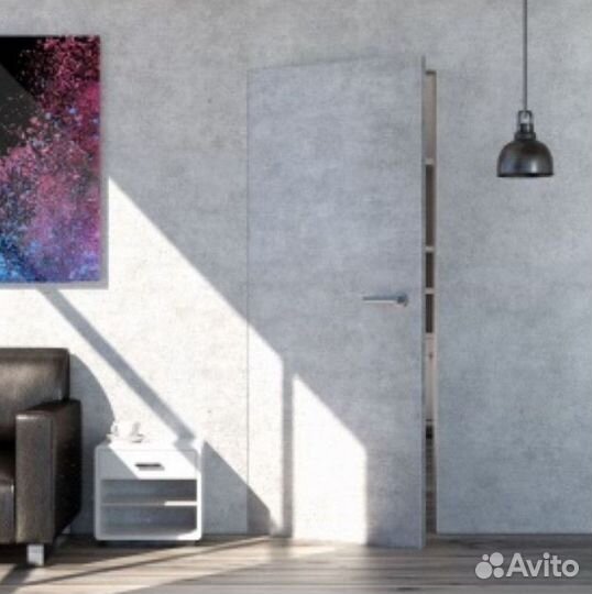 Скрытая дверь под отделку