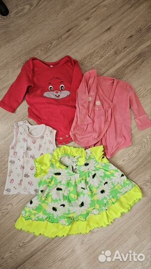 Пакет вещей для девочки 62-74 р