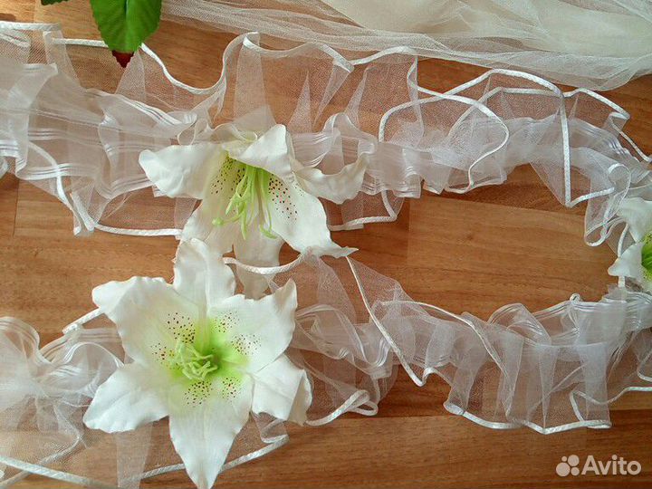 Свадебные ленты на капот авто