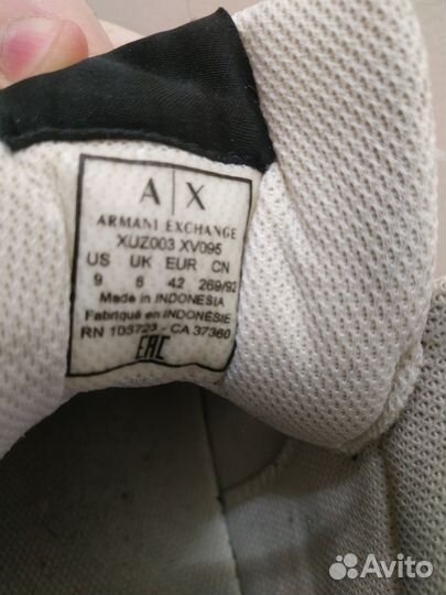 Кроссовки мужские armani exchange 42Р