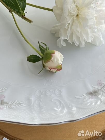 Тортница на ножке чешский фарфор Thun