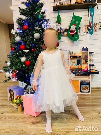 Платье для девочки 110 новогоднее