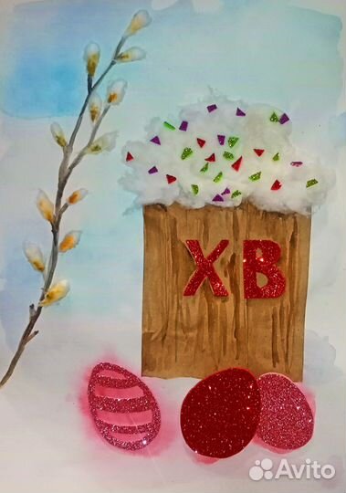 Поделка Пасха кулич яйца