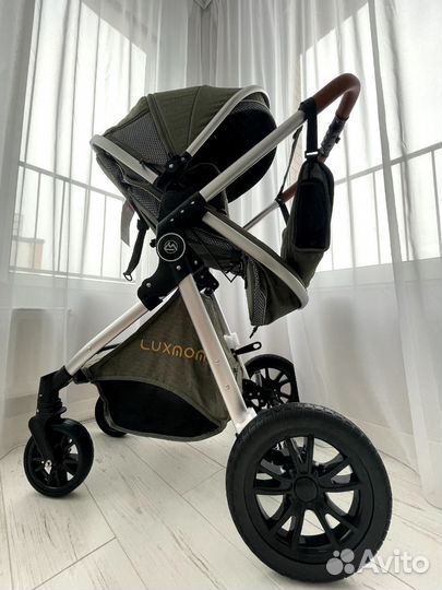 Коляска 3 в 1 новая (хаки)