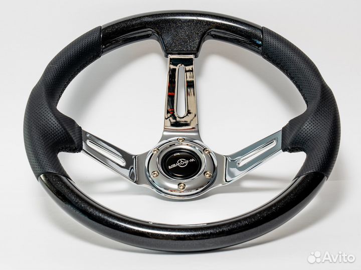 Гоночный руль W-power c выносом новый ABS