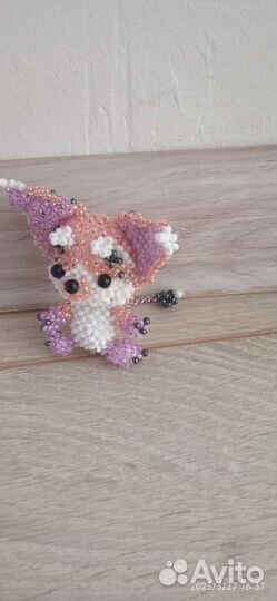 Амигуруми из бисера ушастик
