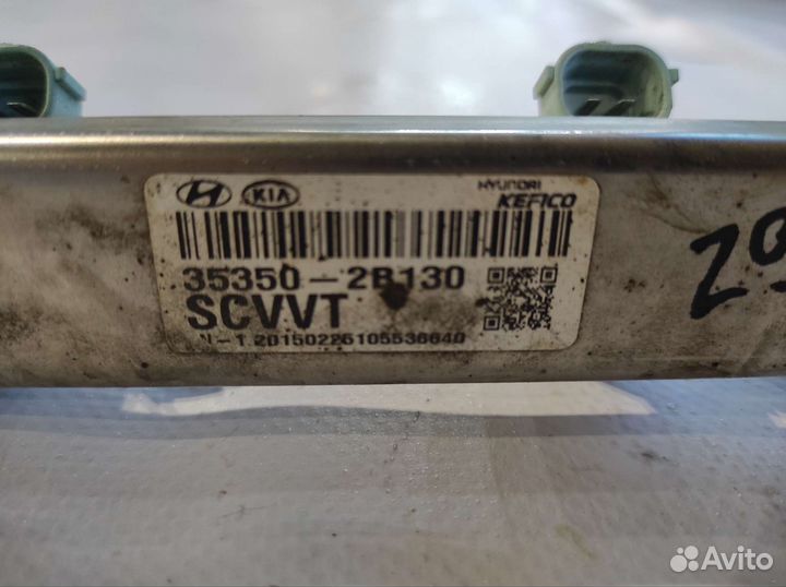 Топливная Рампа с форсунками Hyundai Solaris 1