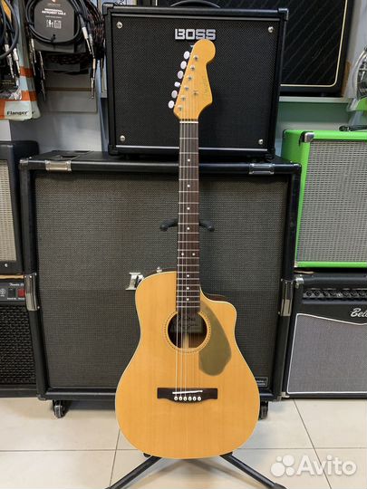 Гитара Fender Malibu CE форм Parlor + чехол