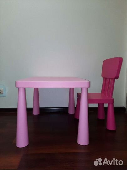 Детский стол и стул IKEA