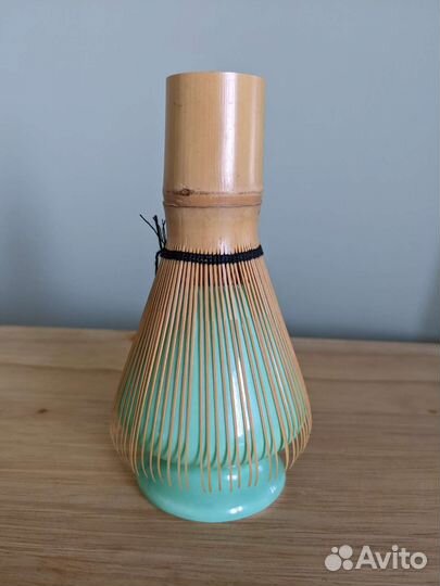 Бамбуковый венчик для чая матча с подставкой