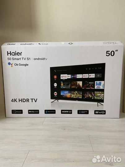 Новый телевизор Haier 4K HDR TV 127 сантиметров
