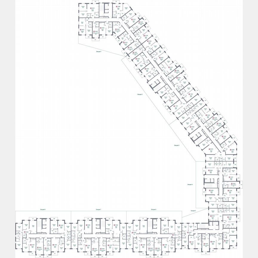 3-к. квартира, 95,2 м², 2/16 эт.