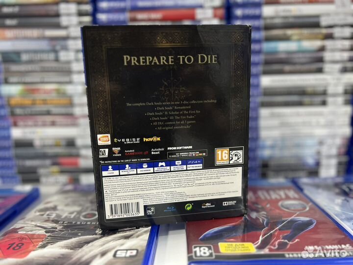 Диск PS4 Dark Souls trilogy