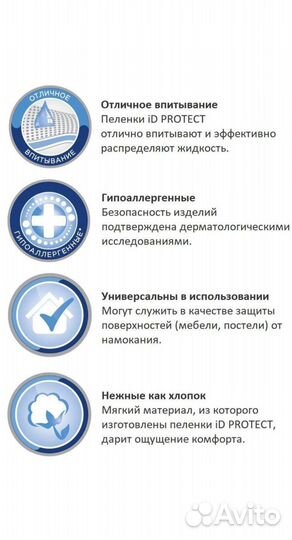 Пеленки одноразовые 60х90