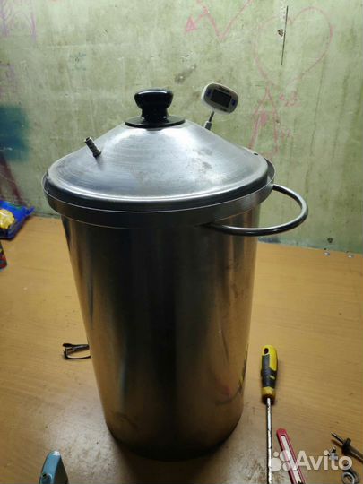 Коптильня горячего копчения из нержавейки б у