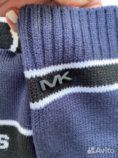 Шапка шарф перчатки Michael Kors комплект мужской