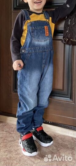 Комбинезон на лямках, на флисе