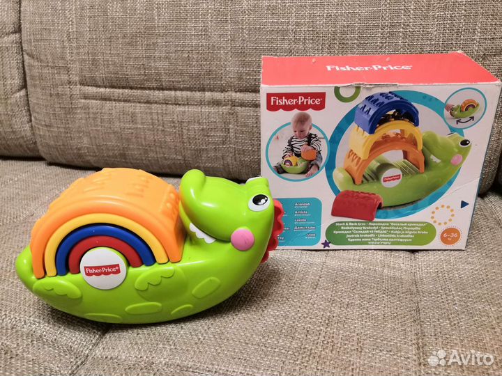 Пирамидка крокодильчик Fisher Price