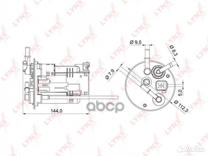 Фильтр топливный suzuki liana 1.3 / 1.6 (RH,ER