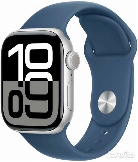 Apple Watch 10 42mm Silver / Denim SB S/M