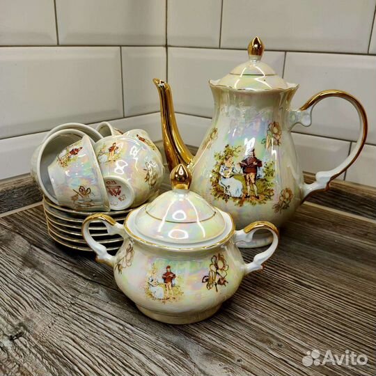 Сервиз кофейный фарфоровый 