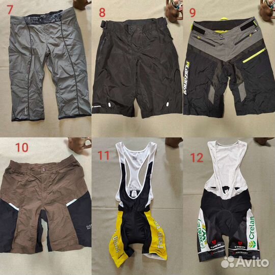 Велошорты, велосипедки, велотайтсы, велоштаны 33шт
