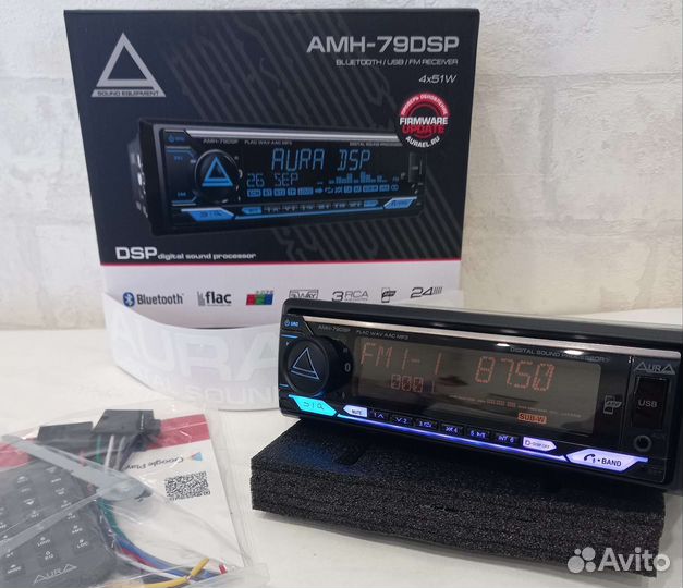 Новая Aura AMH-79DSP (2023) процессорная магнитола