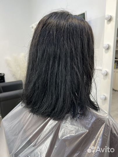 Кератиновое выпрямление волос, ботокс модель