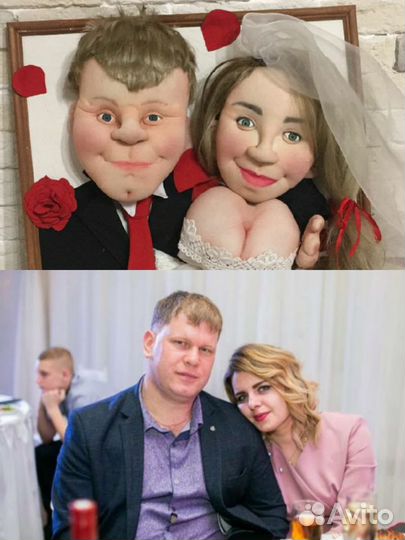 Портретная шаржевая кукла